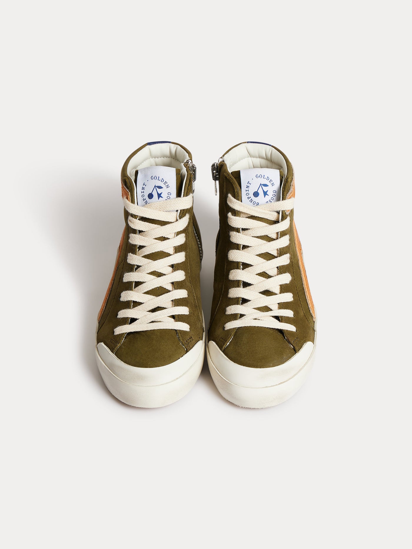 Baskets Bonpoint x Golden Goose enfant kaki