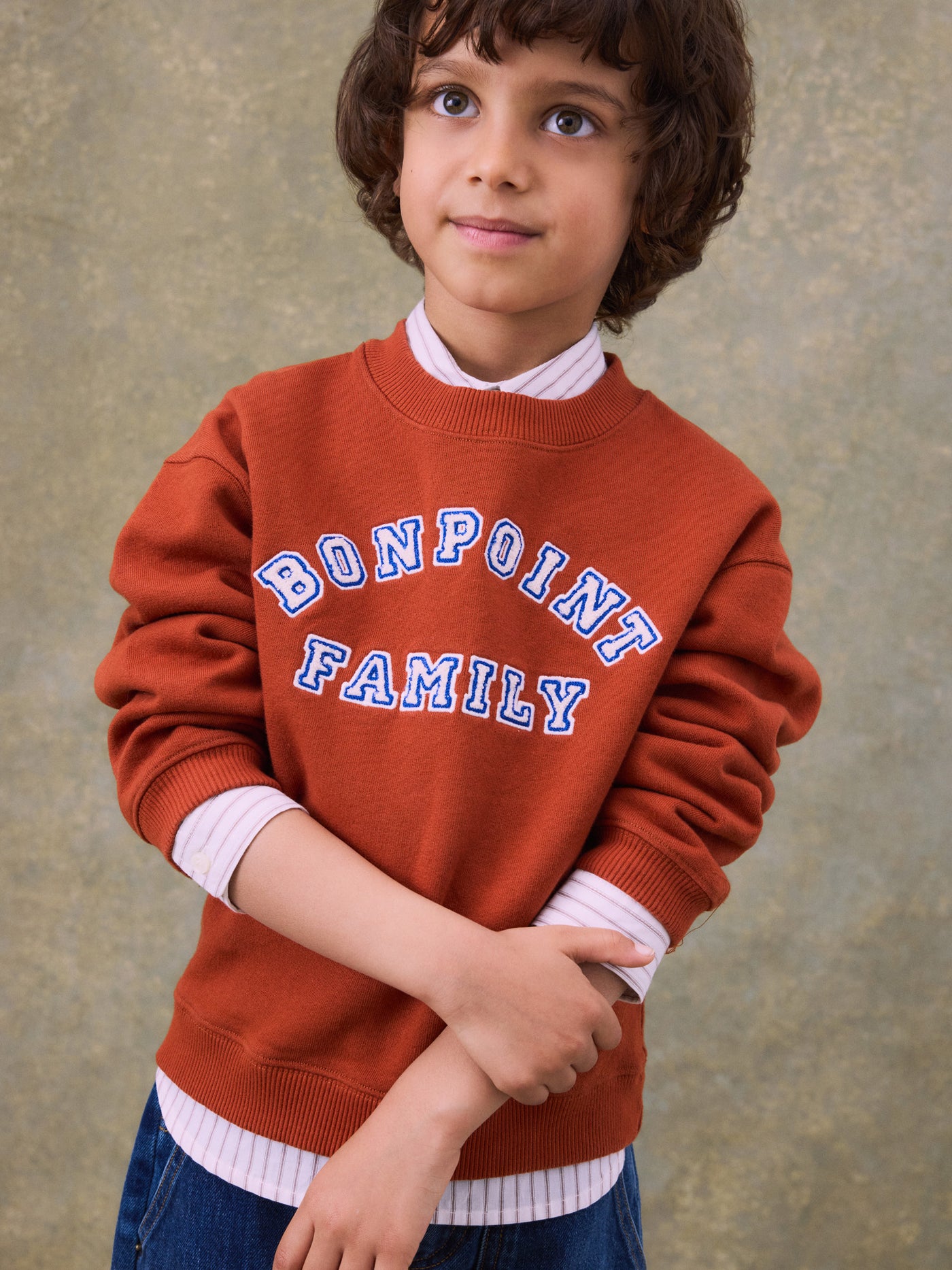 Sweatshirt Tonino avec broderie Bonpoint