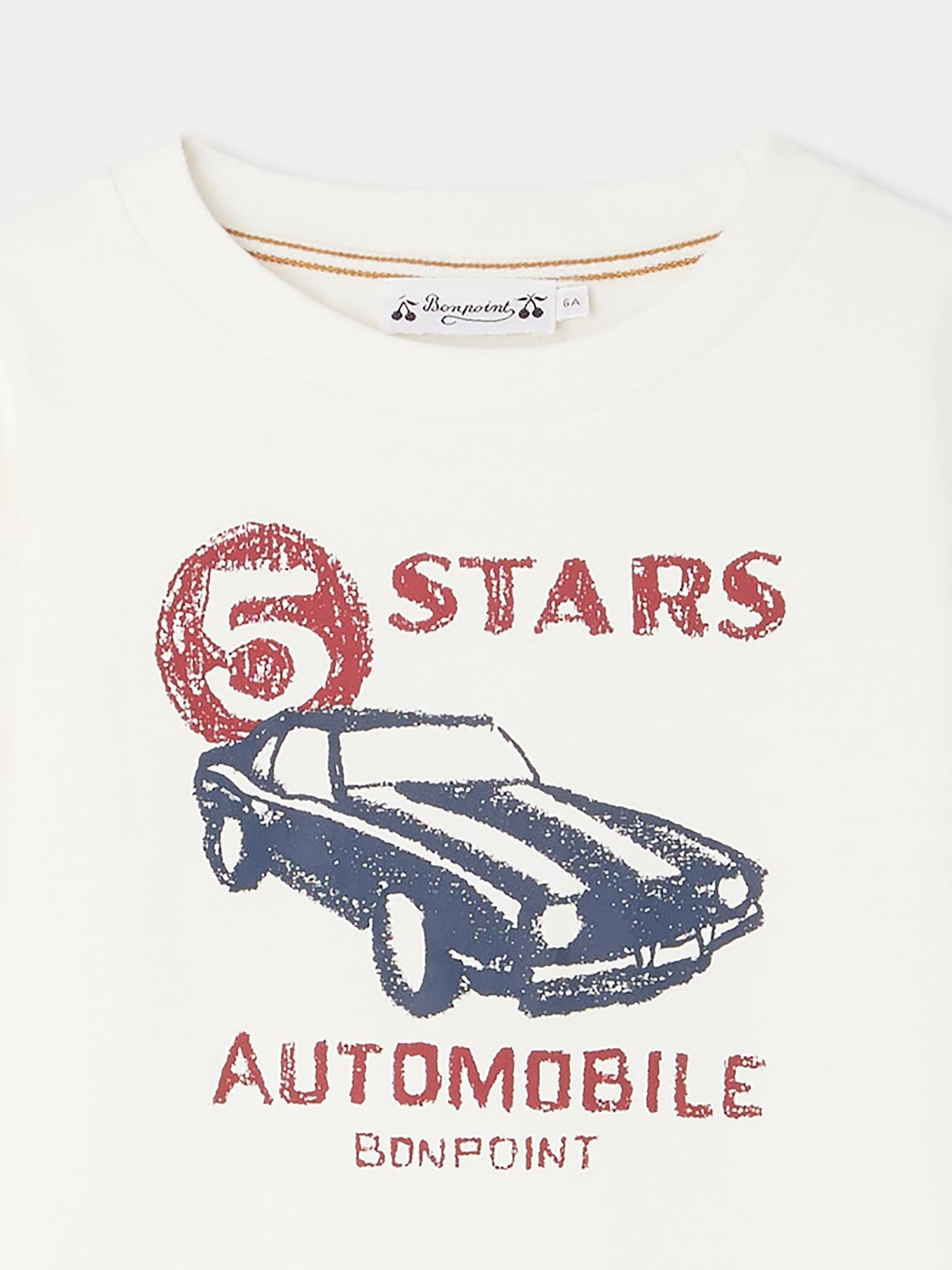 Bartholomé white T-shirt with car pattern