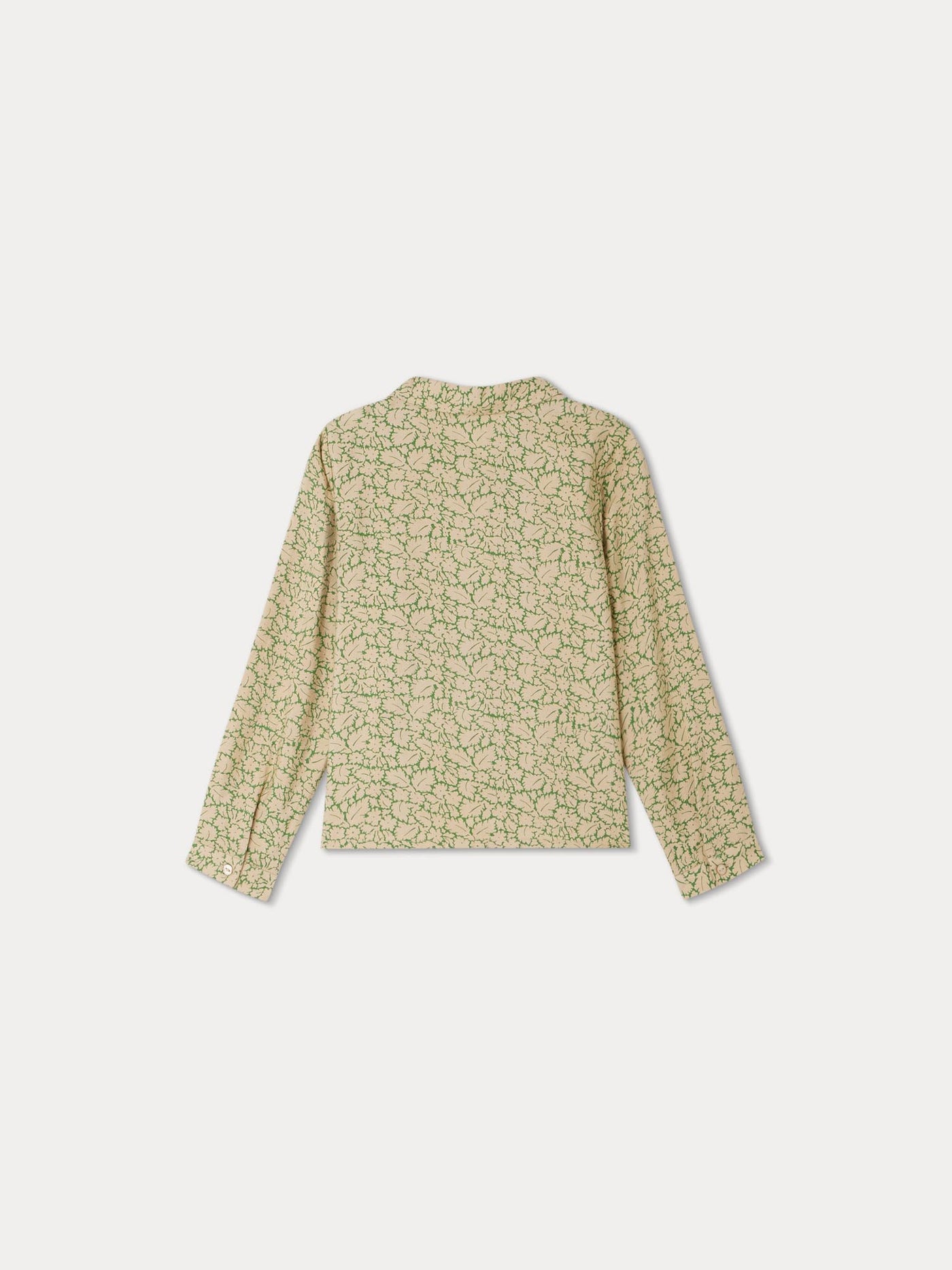 Blouse Glycine à col plissé