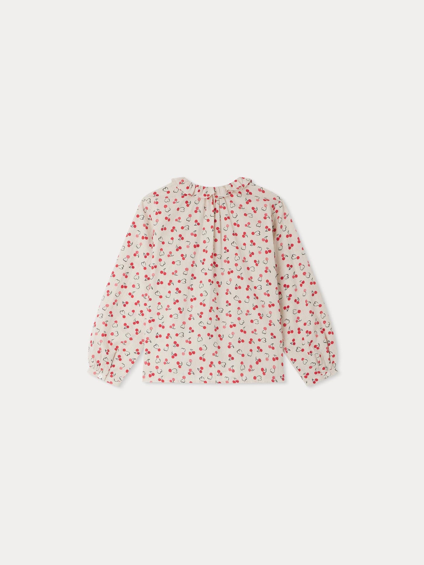 Gentille blouse with red cherry print