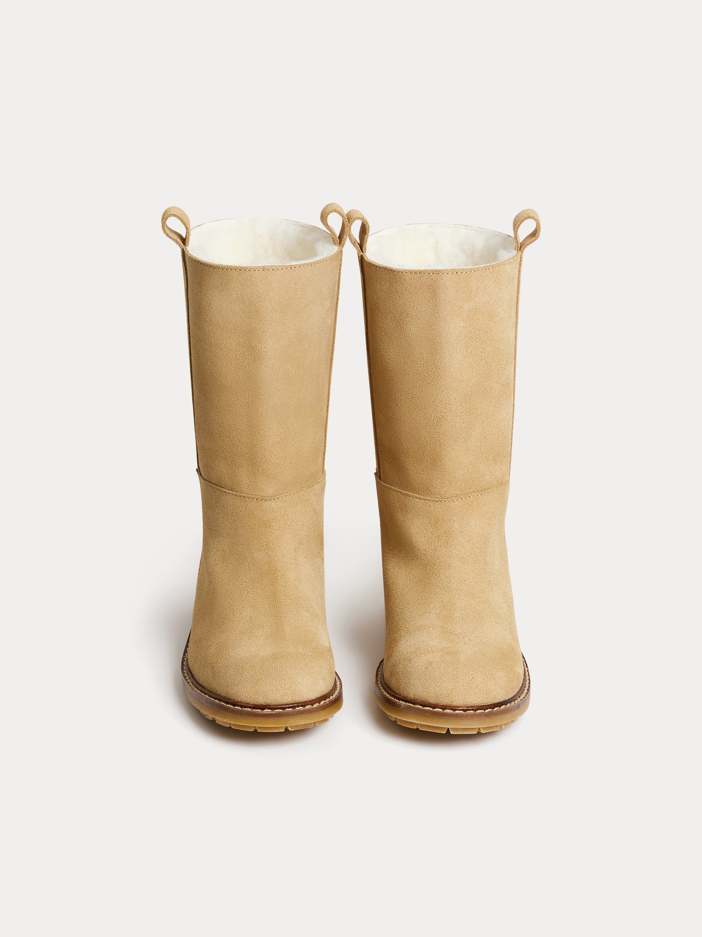 Boots Gab en cuir blanc