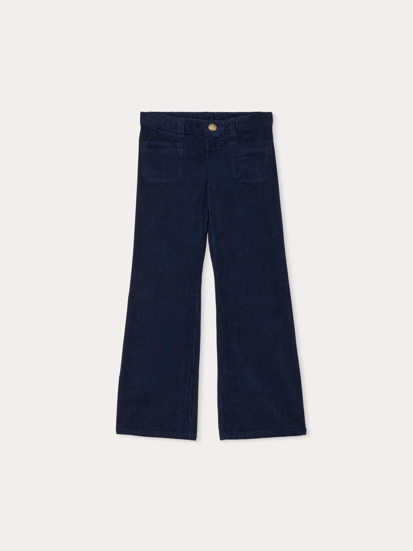 Pantalon Junon en velours cotelé bleu foncé