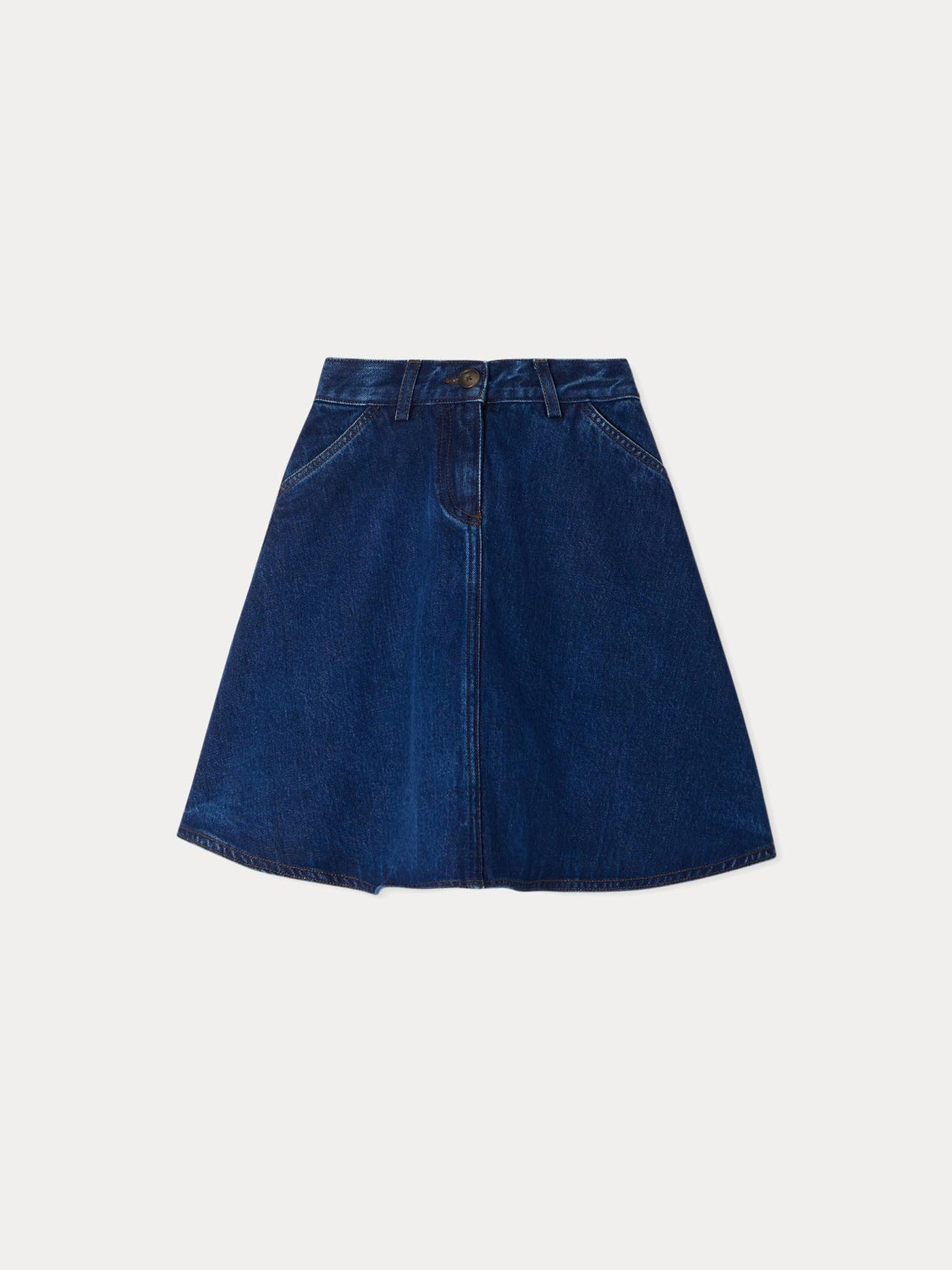 Gingia denim skirt