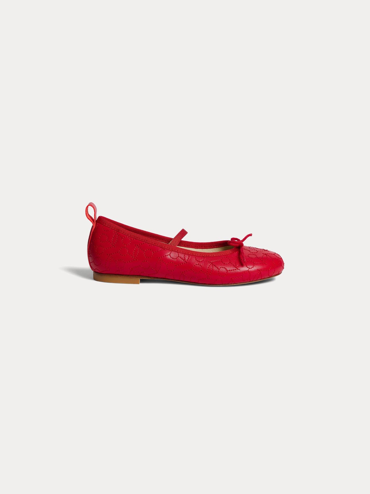 Ballerine Soft rouge en cuir