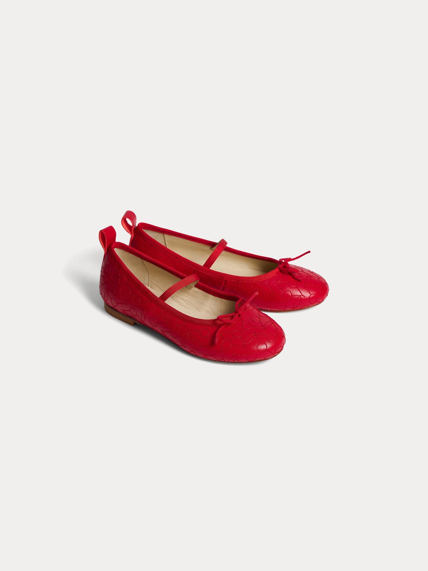 Ballerine Soft rouge en cuir