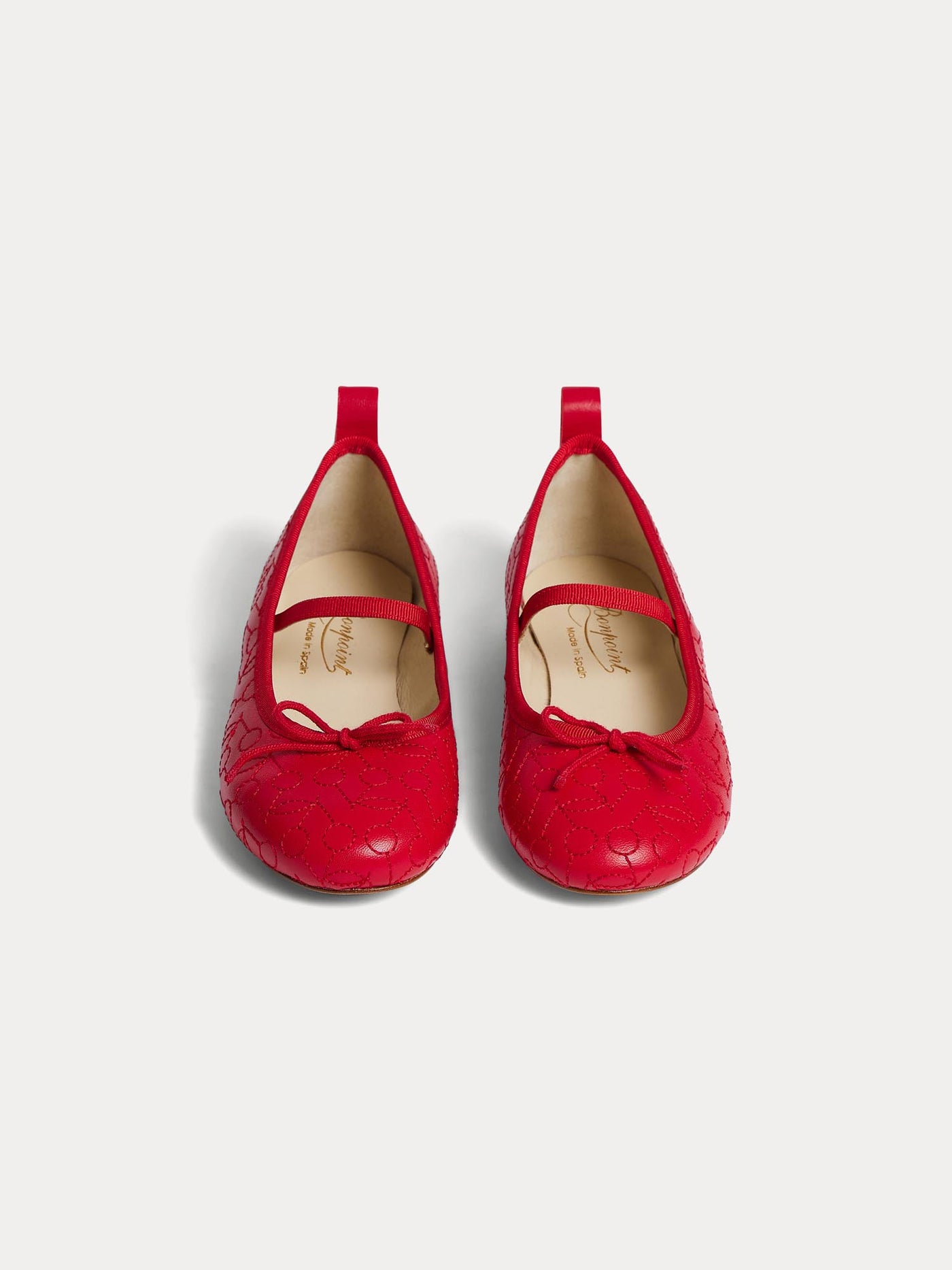 Ballerine Soft rouge en cuir