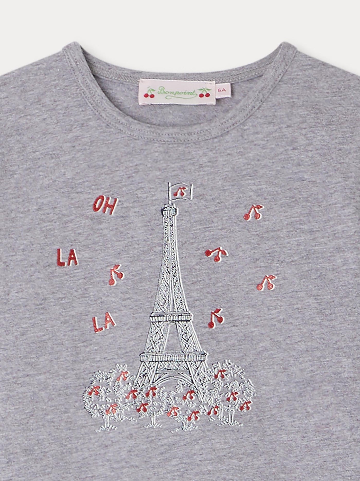 T-shirt Tidjiane à motifs gris