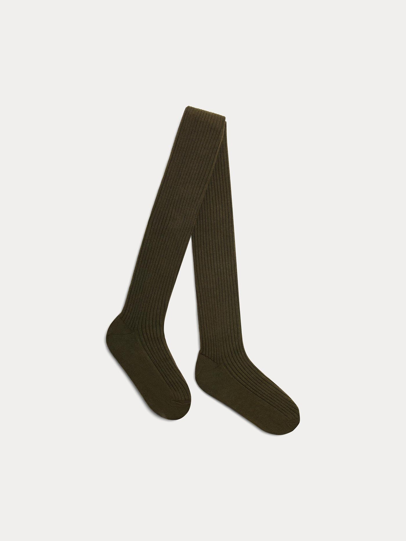 Thomina dark brown cotton tights