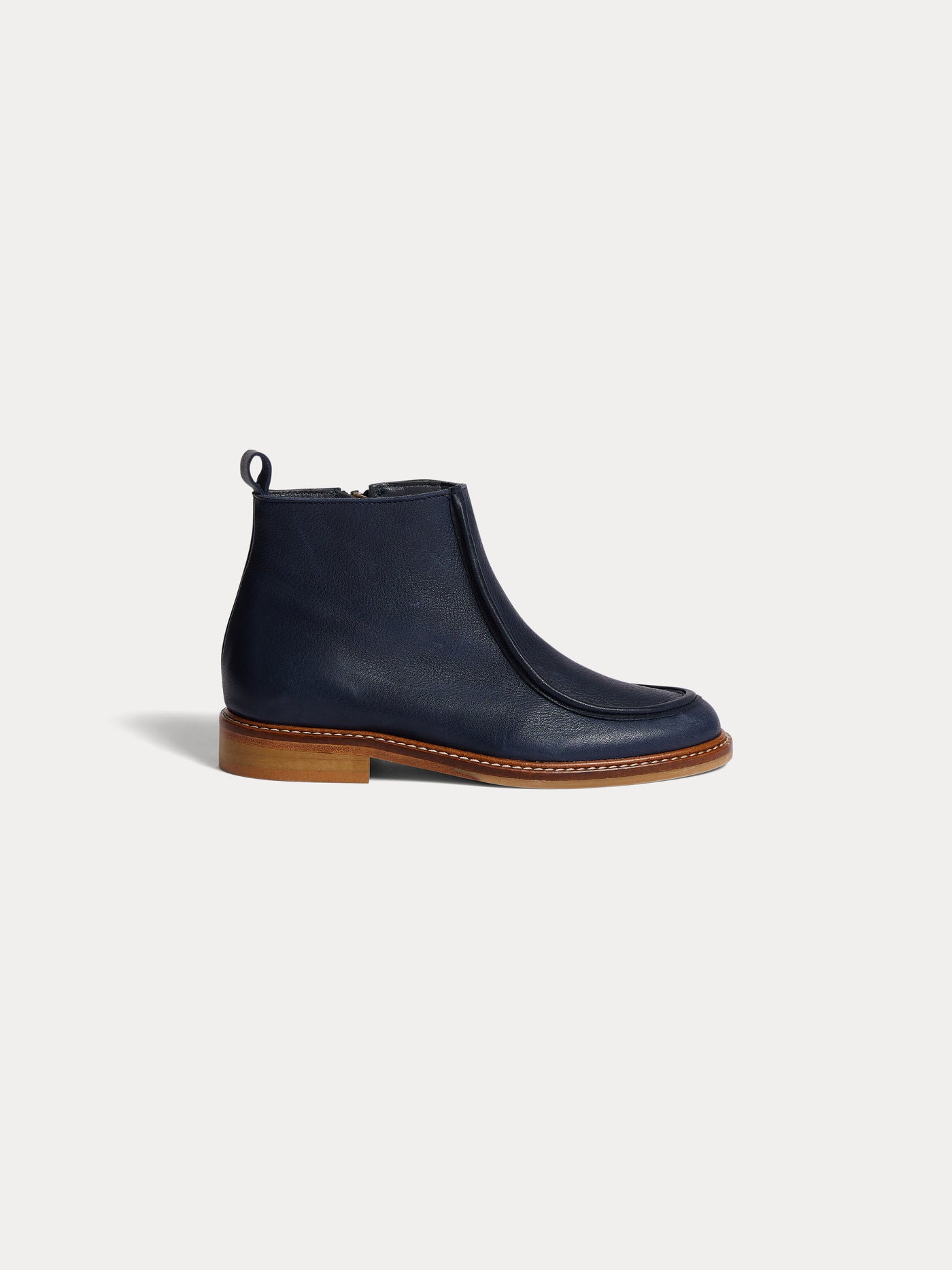 Boots Galila en cuir bleu foncé