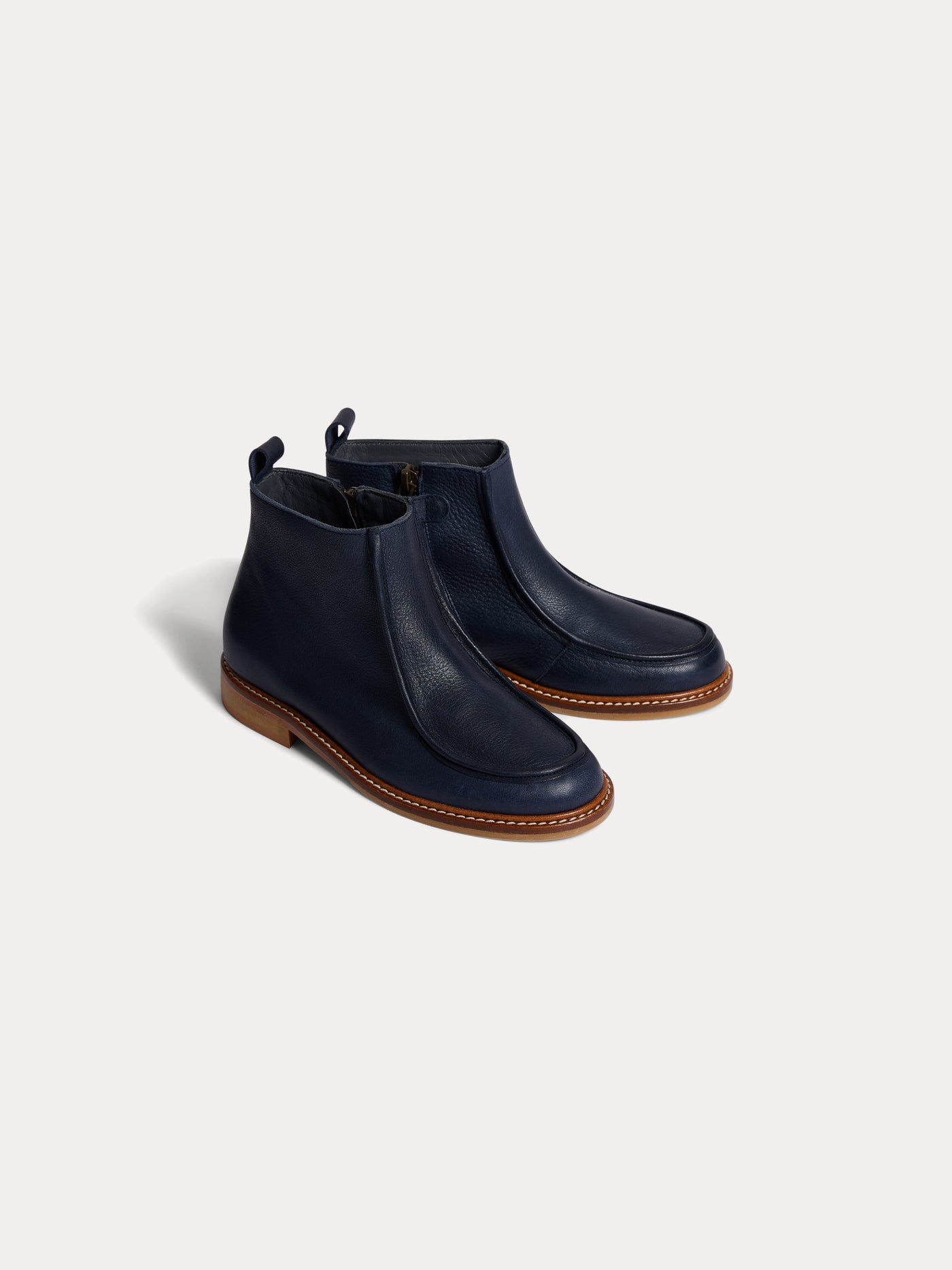 Boots Galila en cuir bleu foncé