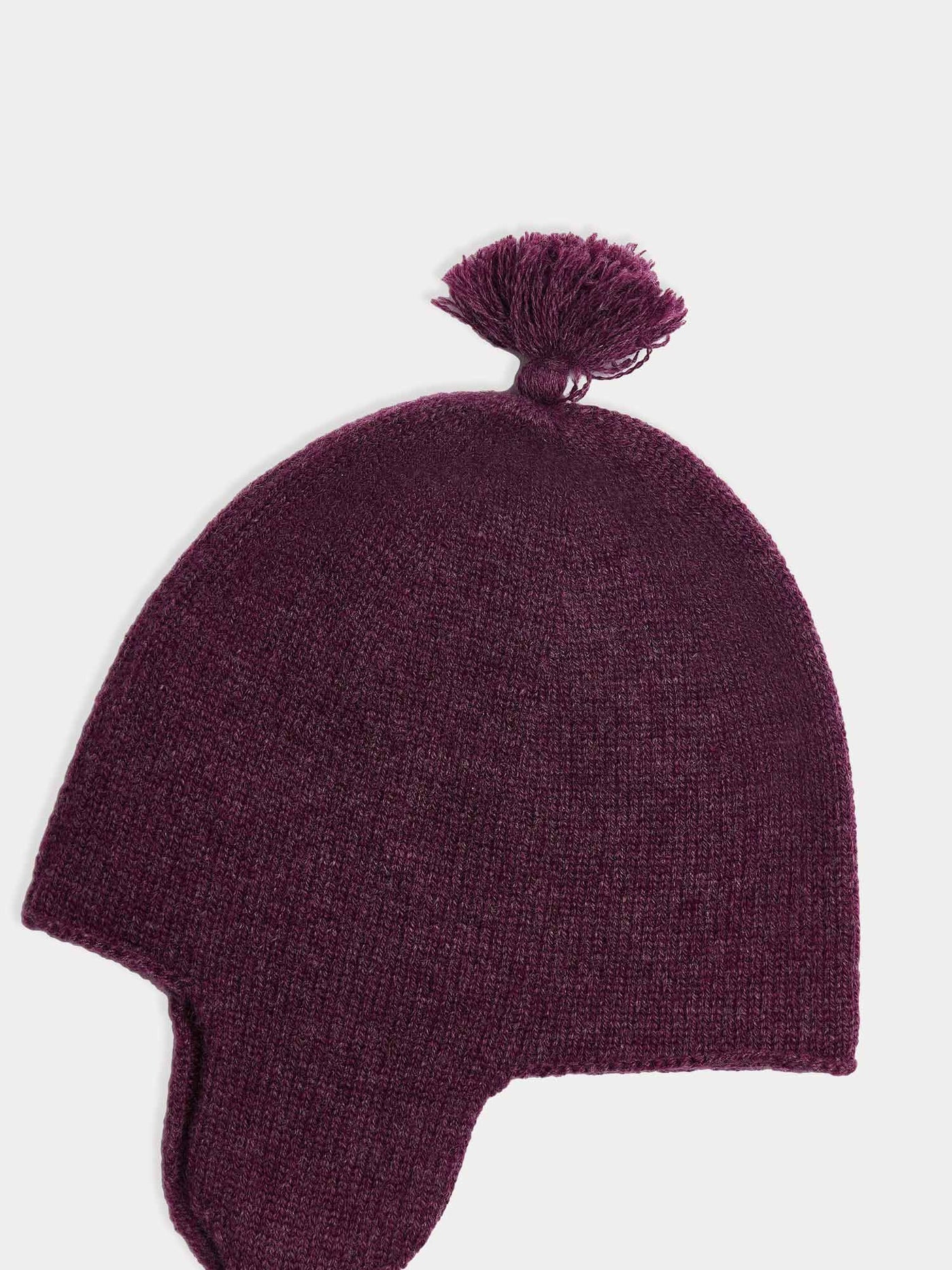 Bonnet Tinna en cachemire violet