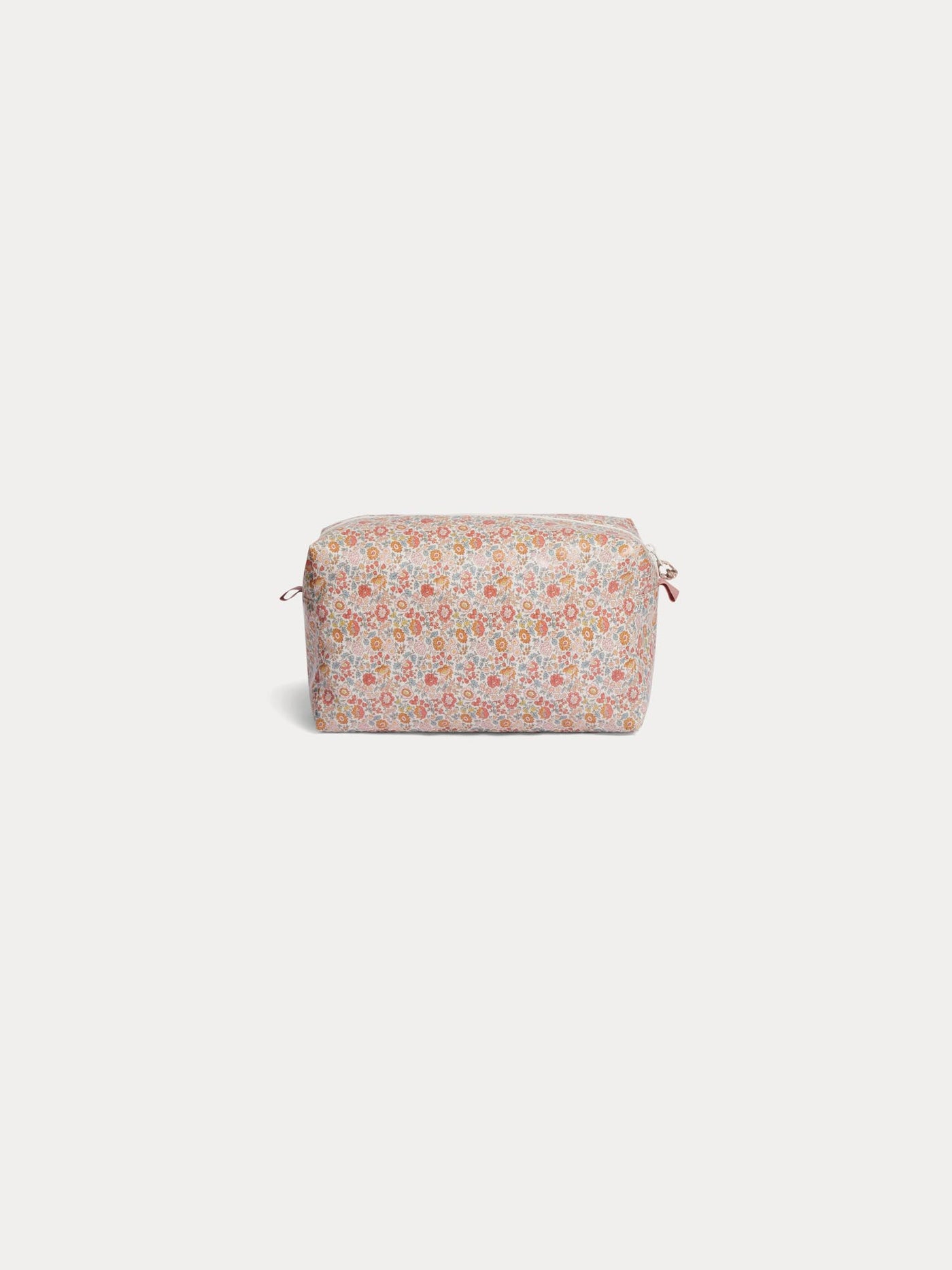 Trousse en tissu Liberty enduit orange