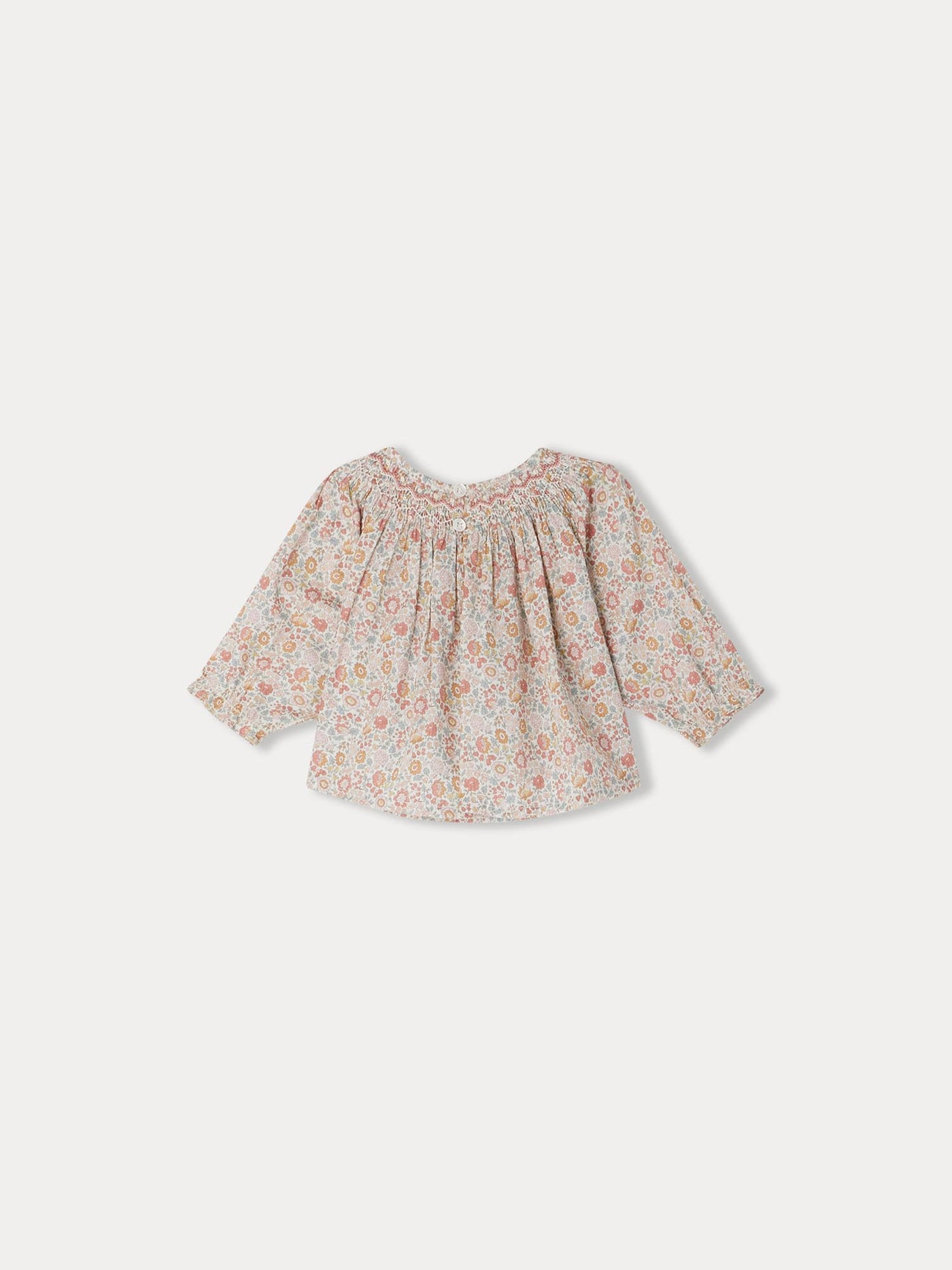 Blouse Griotte en tissu Liberty  orange