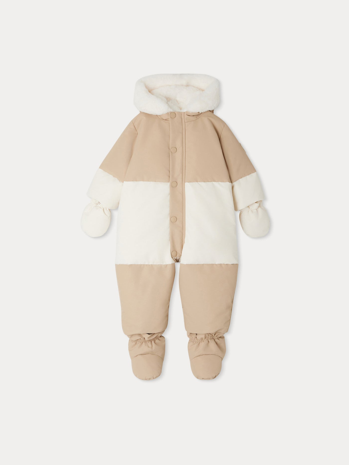 Daegon two-toned fleece snowsuit