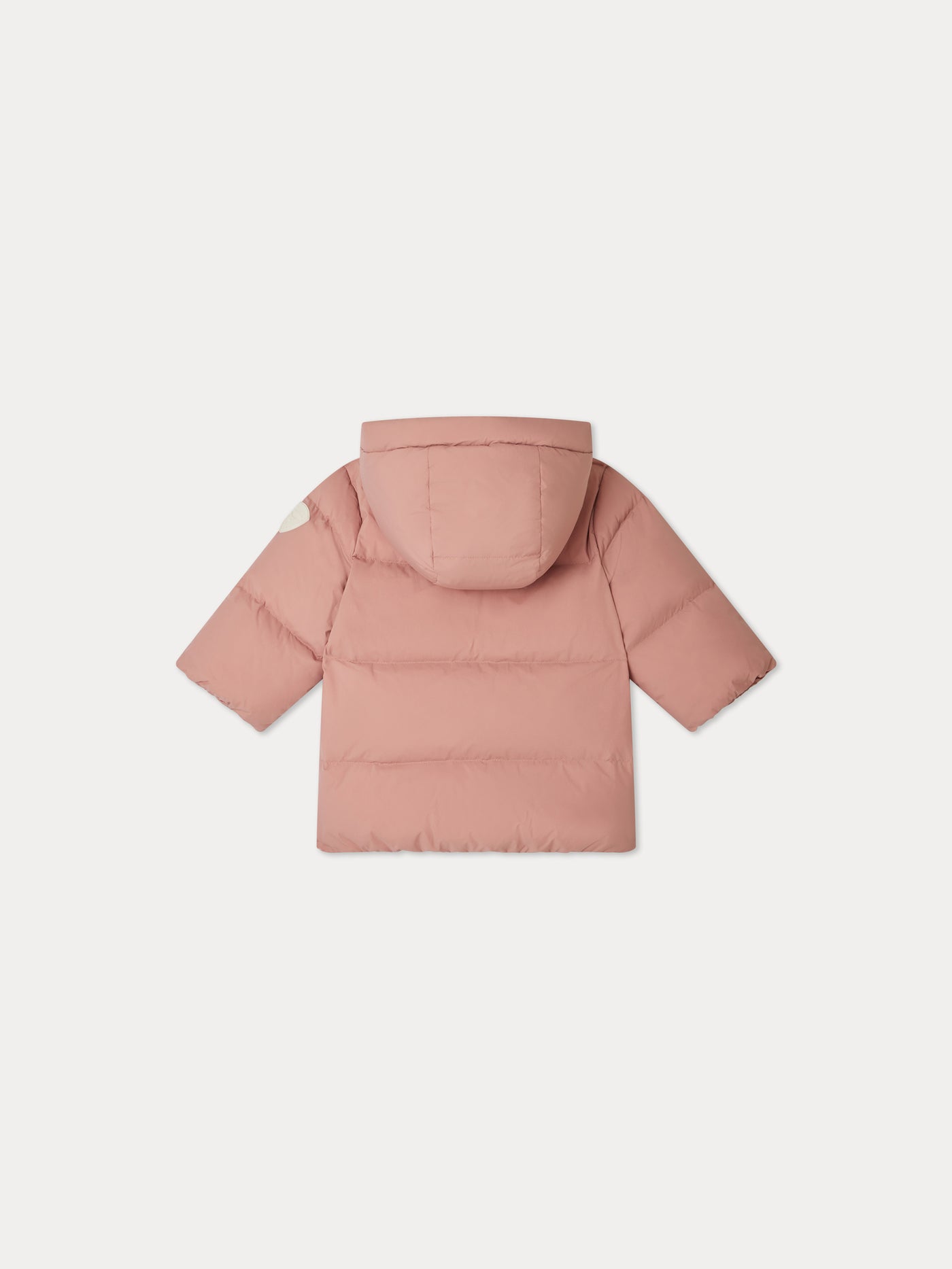 Bozen pink quilted down jacket