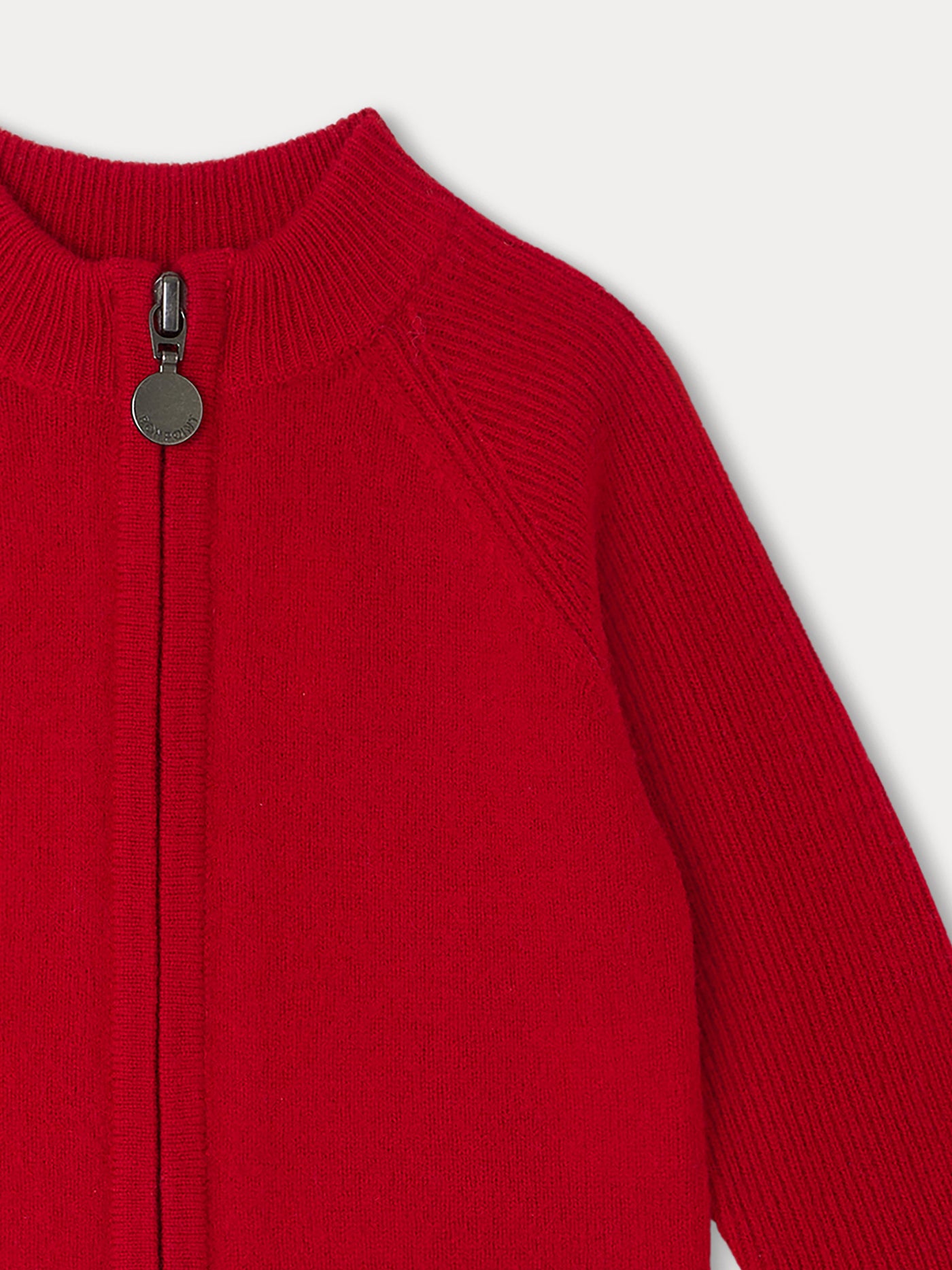 Thylio red wool cardigan