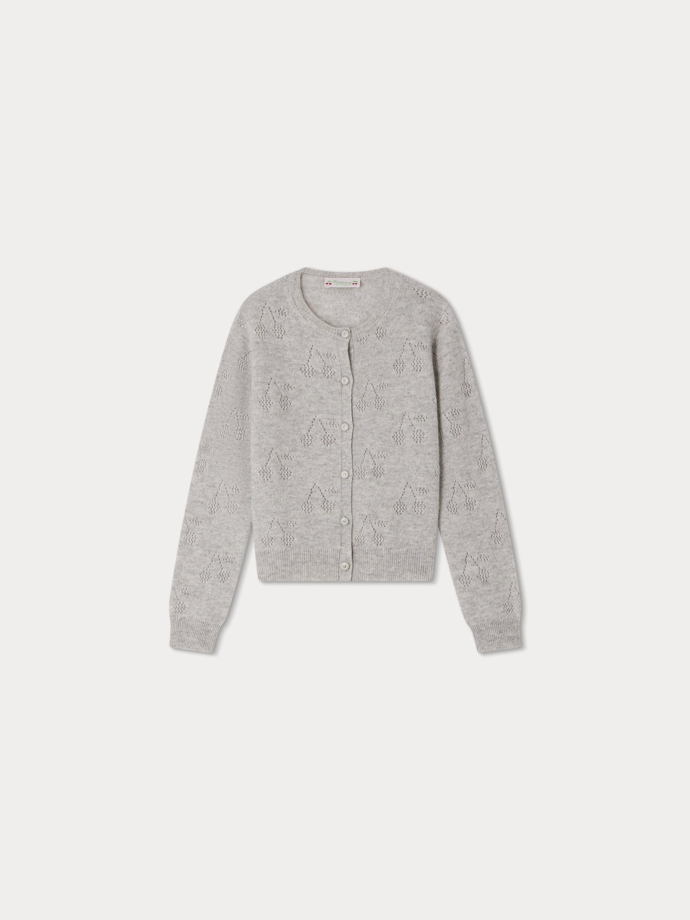 Cardigan Thindra gris chiné clair