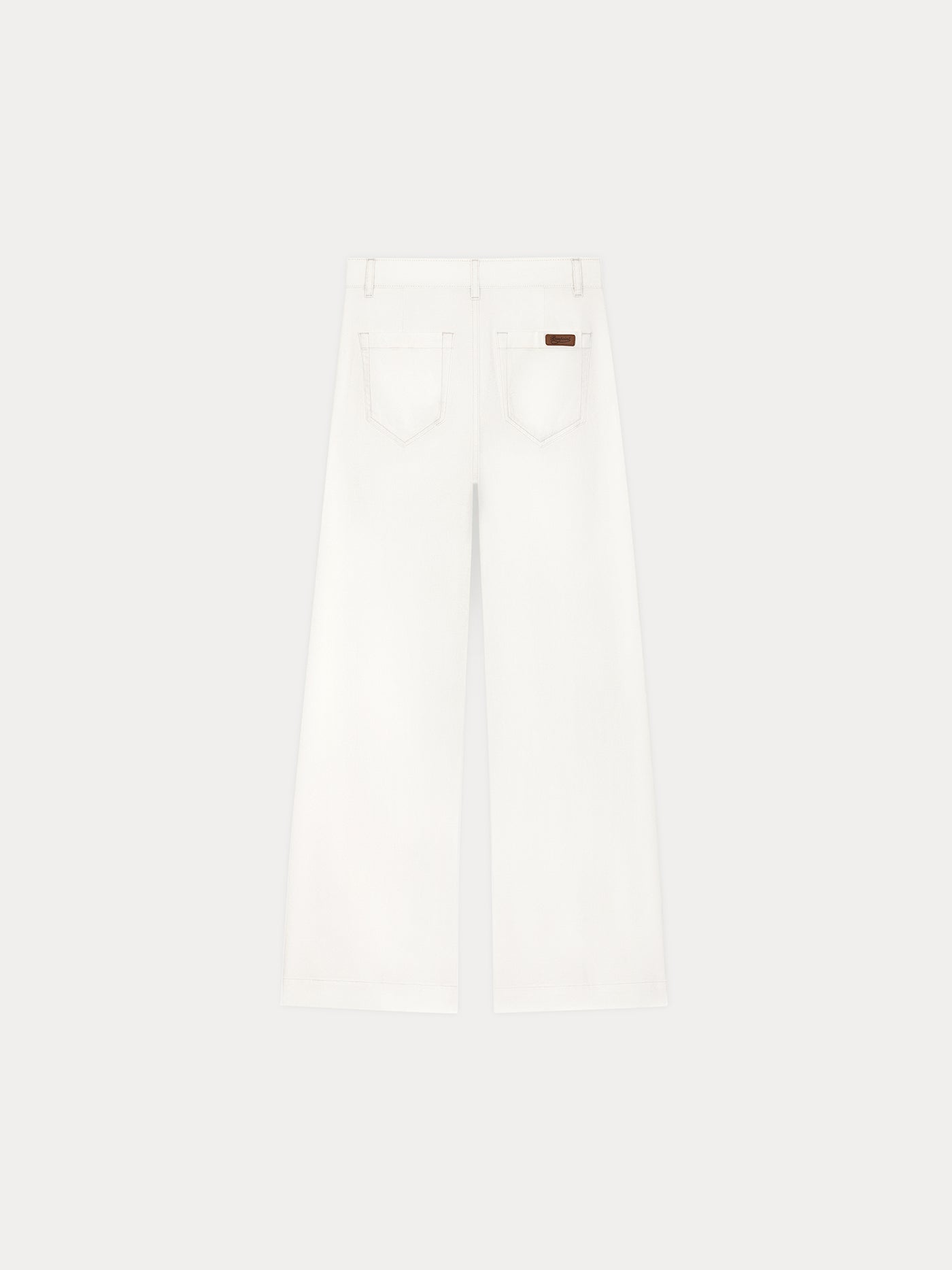 Jeans Bristol flare taille mi-haute denim white