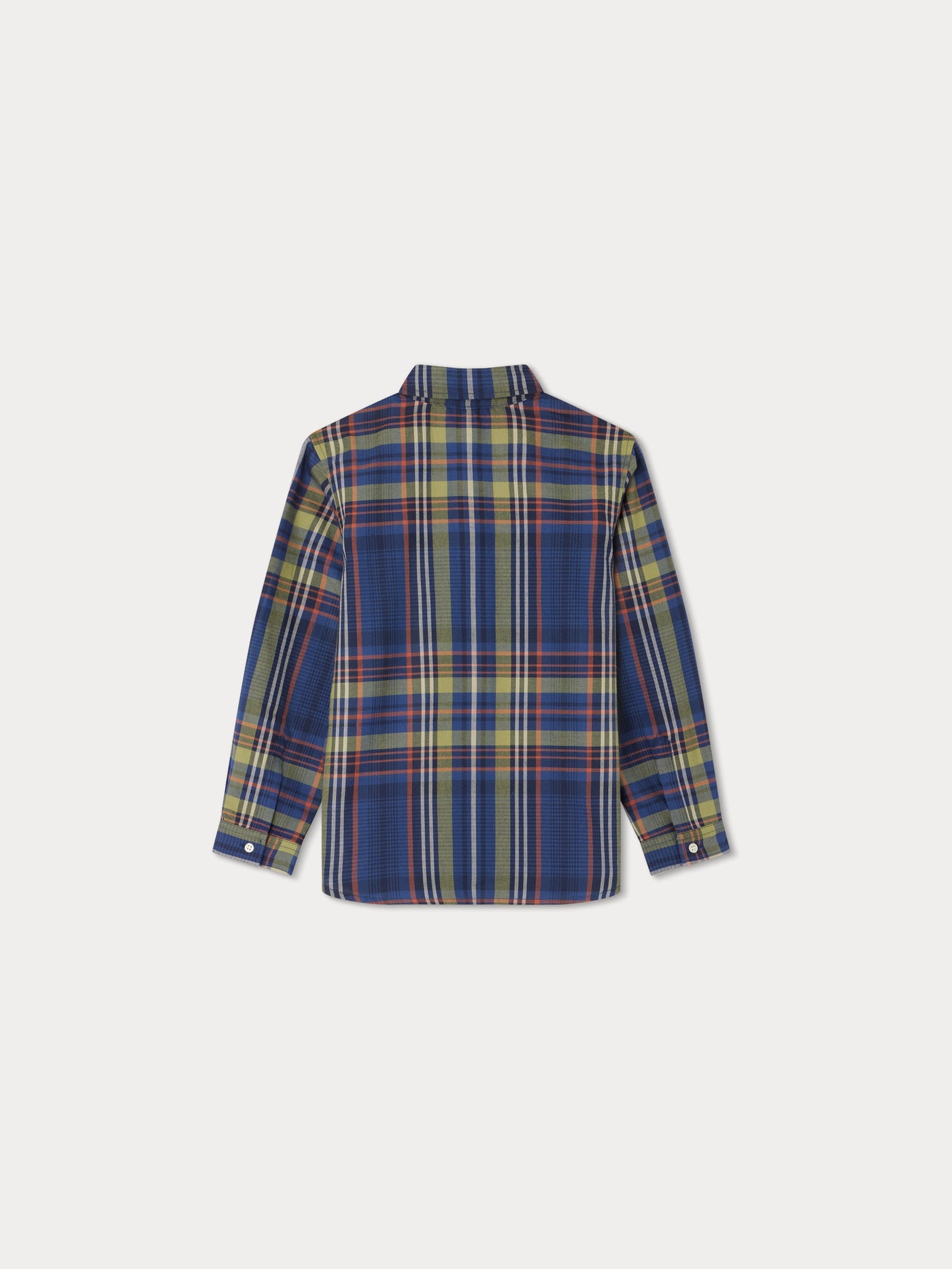 Chemise Daho ecossais marine