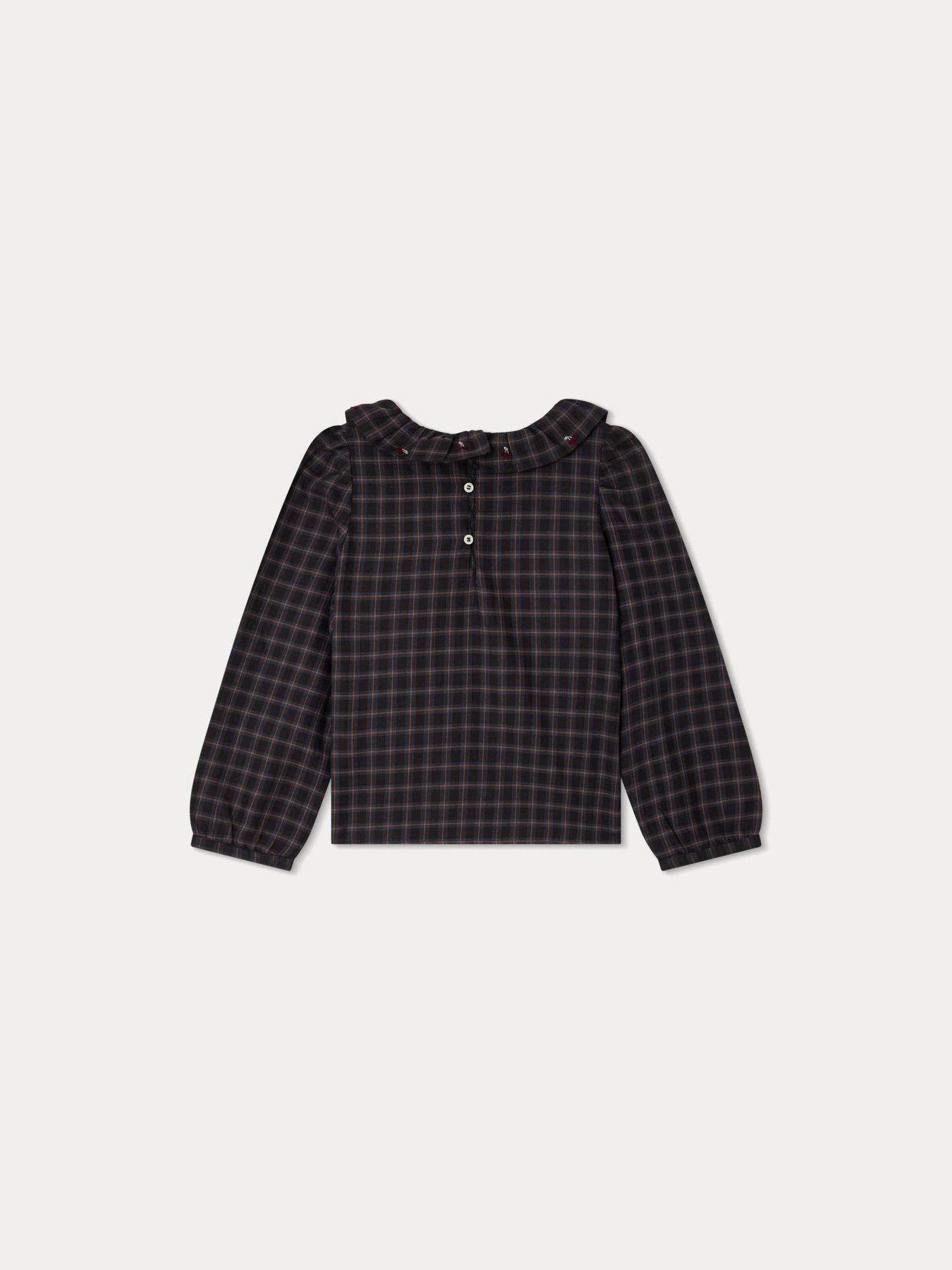 Timber Embroidered blouse slate grey