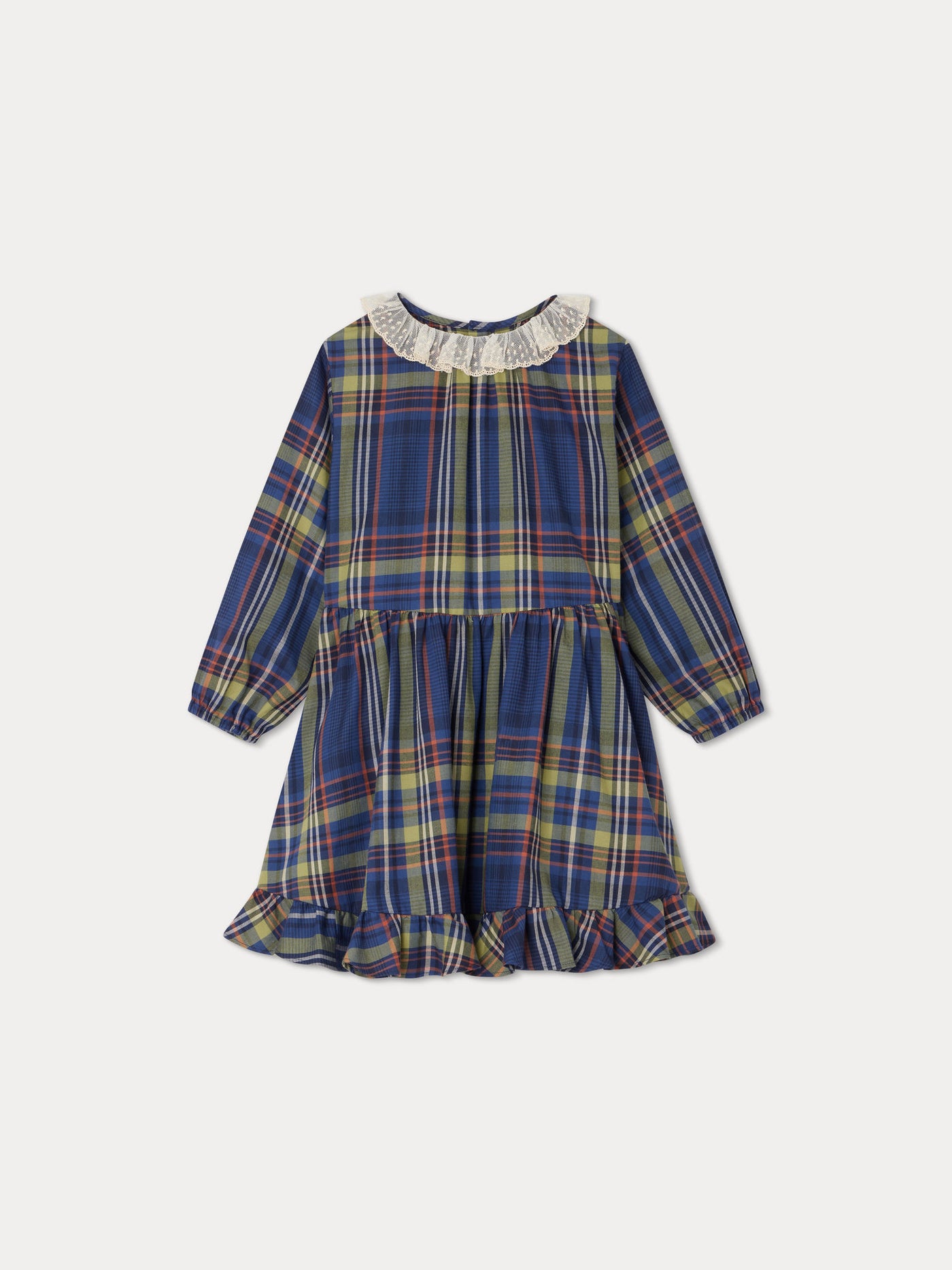 Thays Dress navy tartan