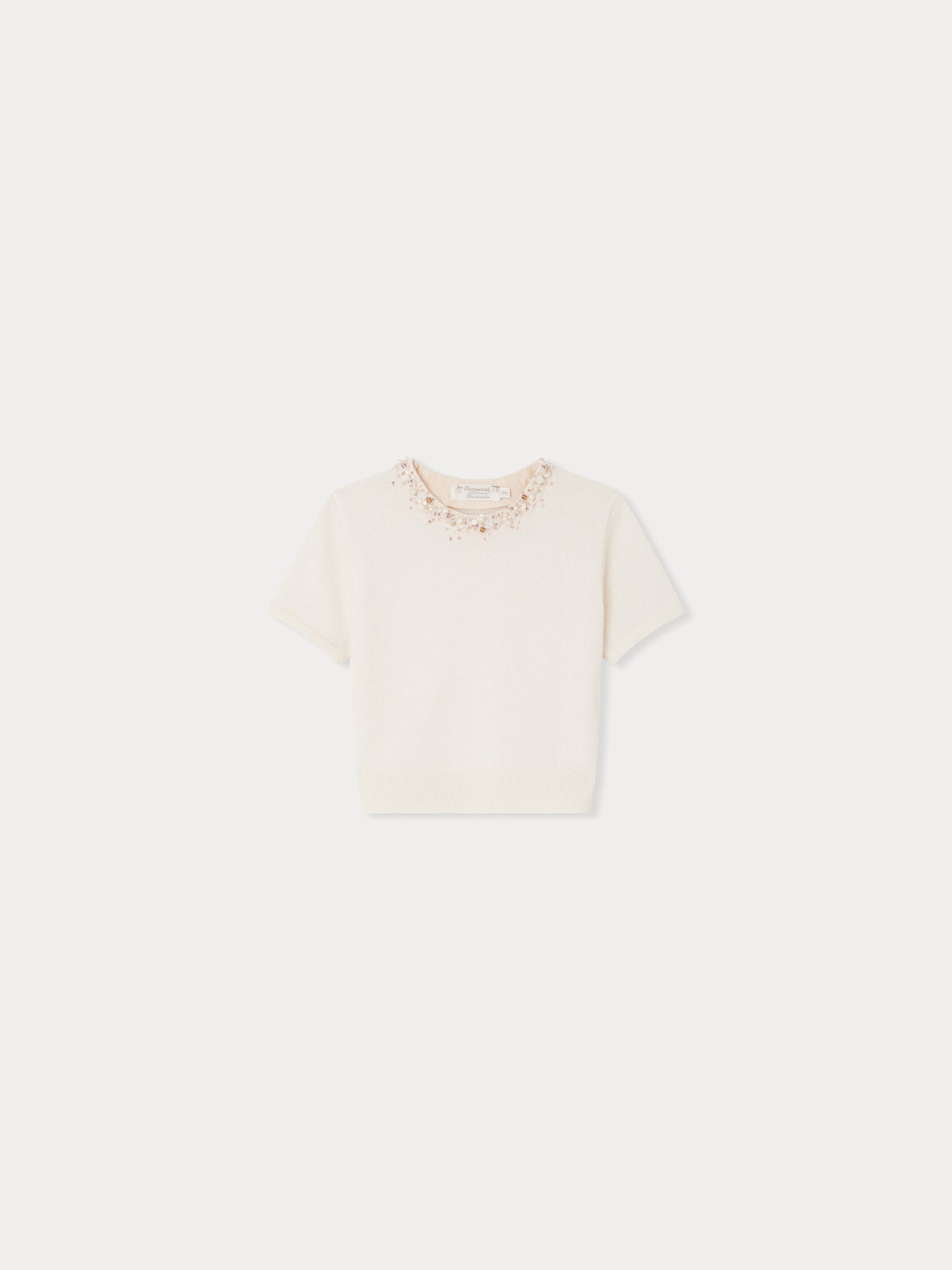 Pull Diaphane blanc lait