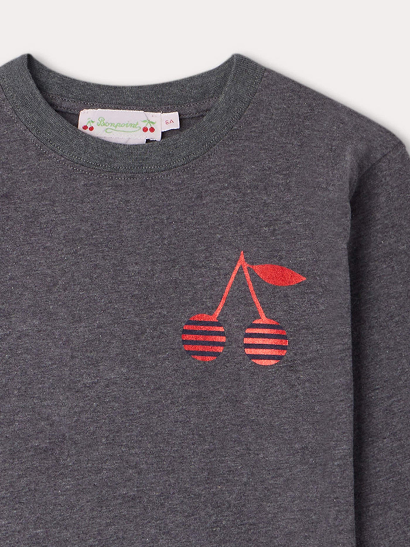 T-shirt Theia gris chiné foncé