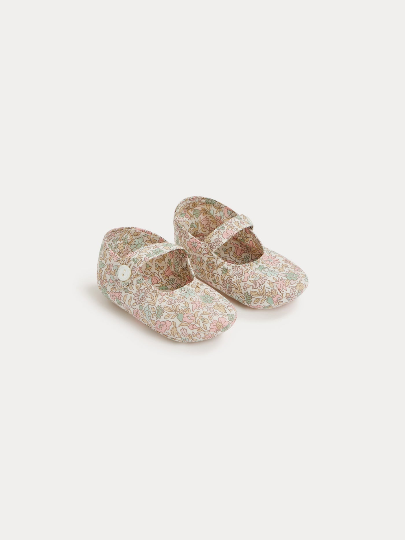 Chaussons Lilibee fleurs rose