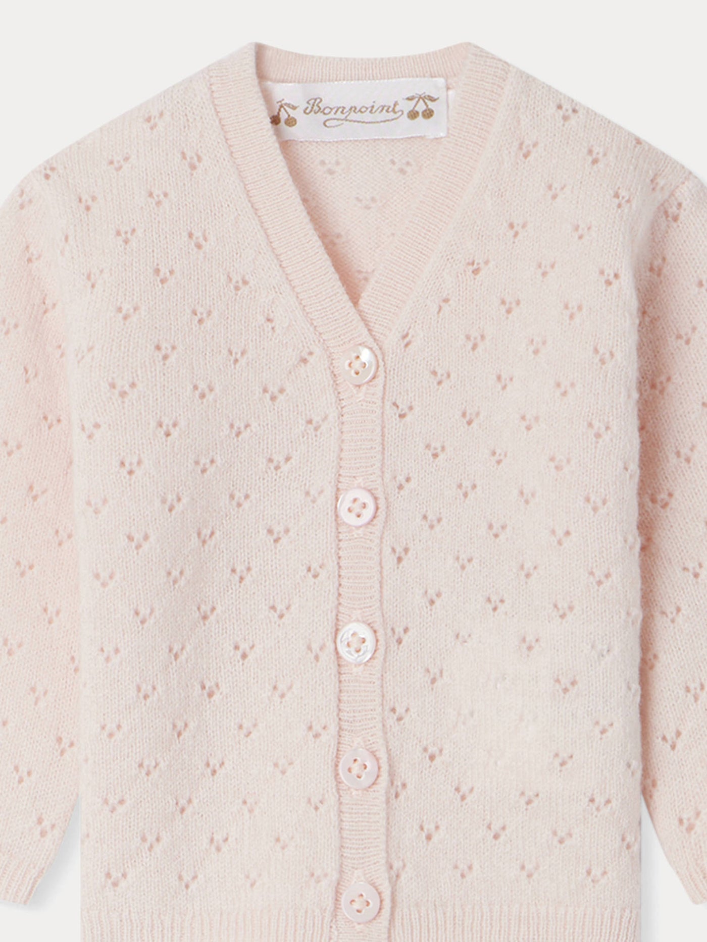 Cardigan Azia rose pâle