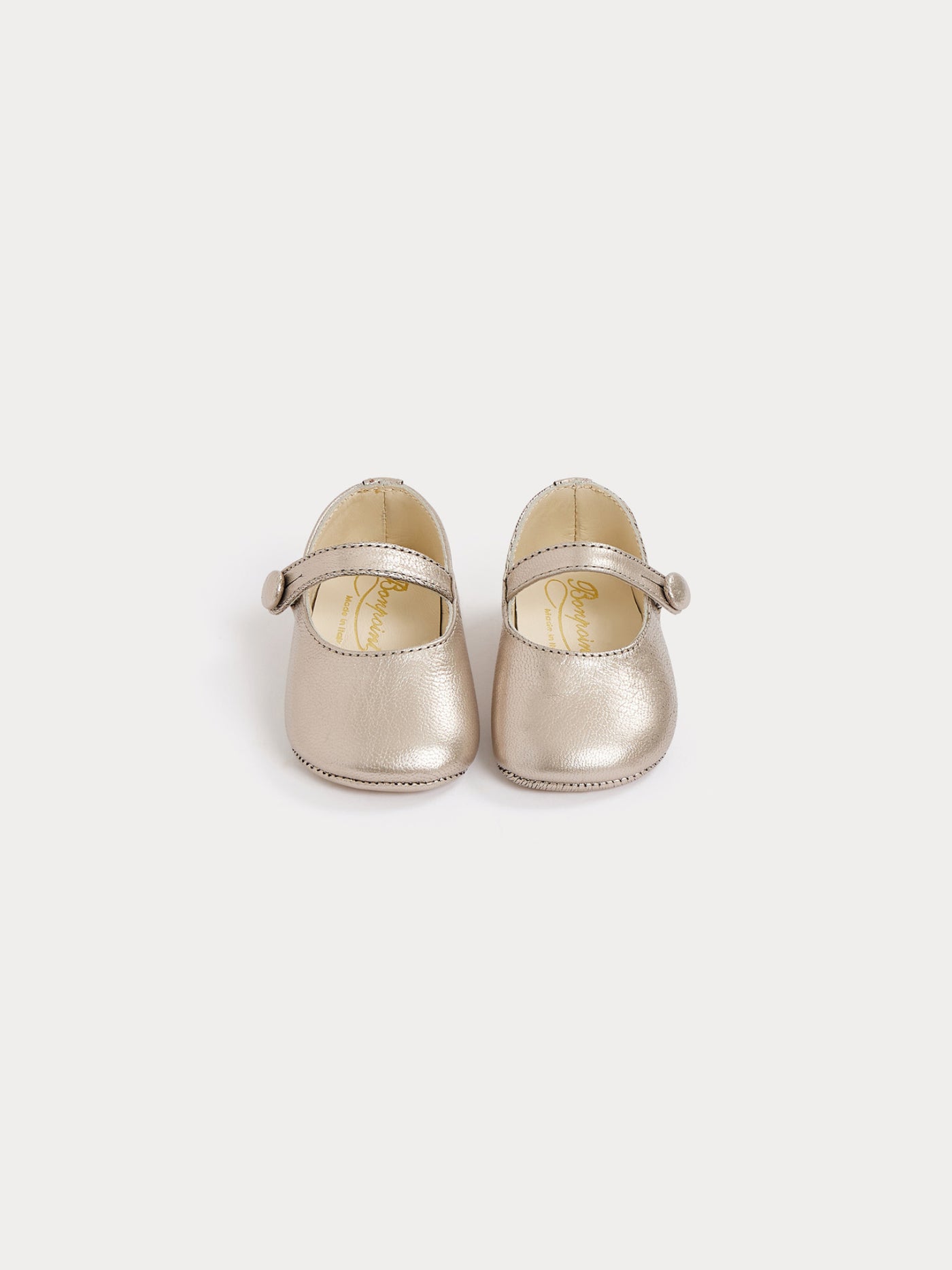 Plume Mary-Jane Shoes golden white