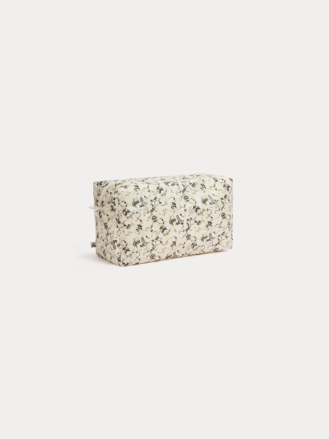Trousse fleurs ecru