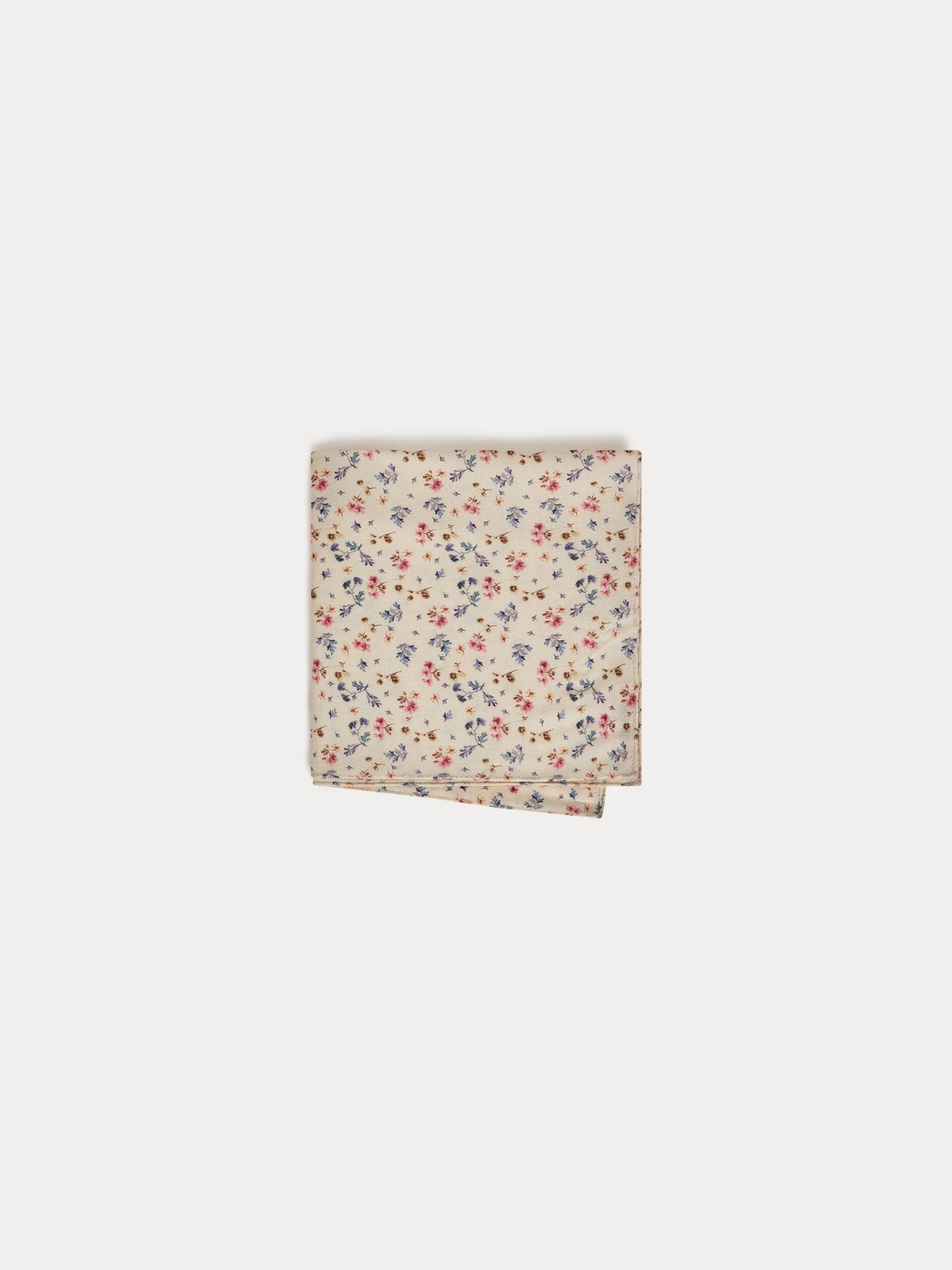 Lange Doudou fleurs bleu aqua