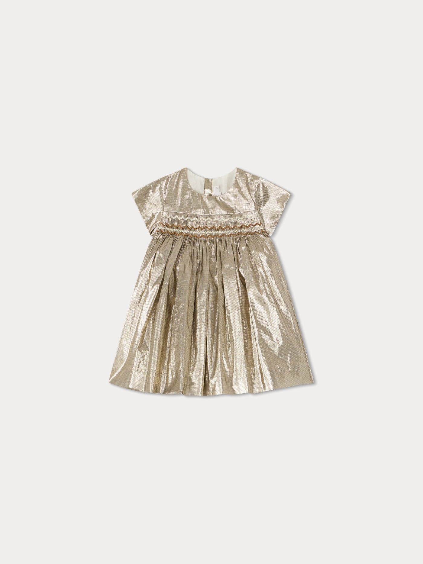 Robe smockée Maruska or