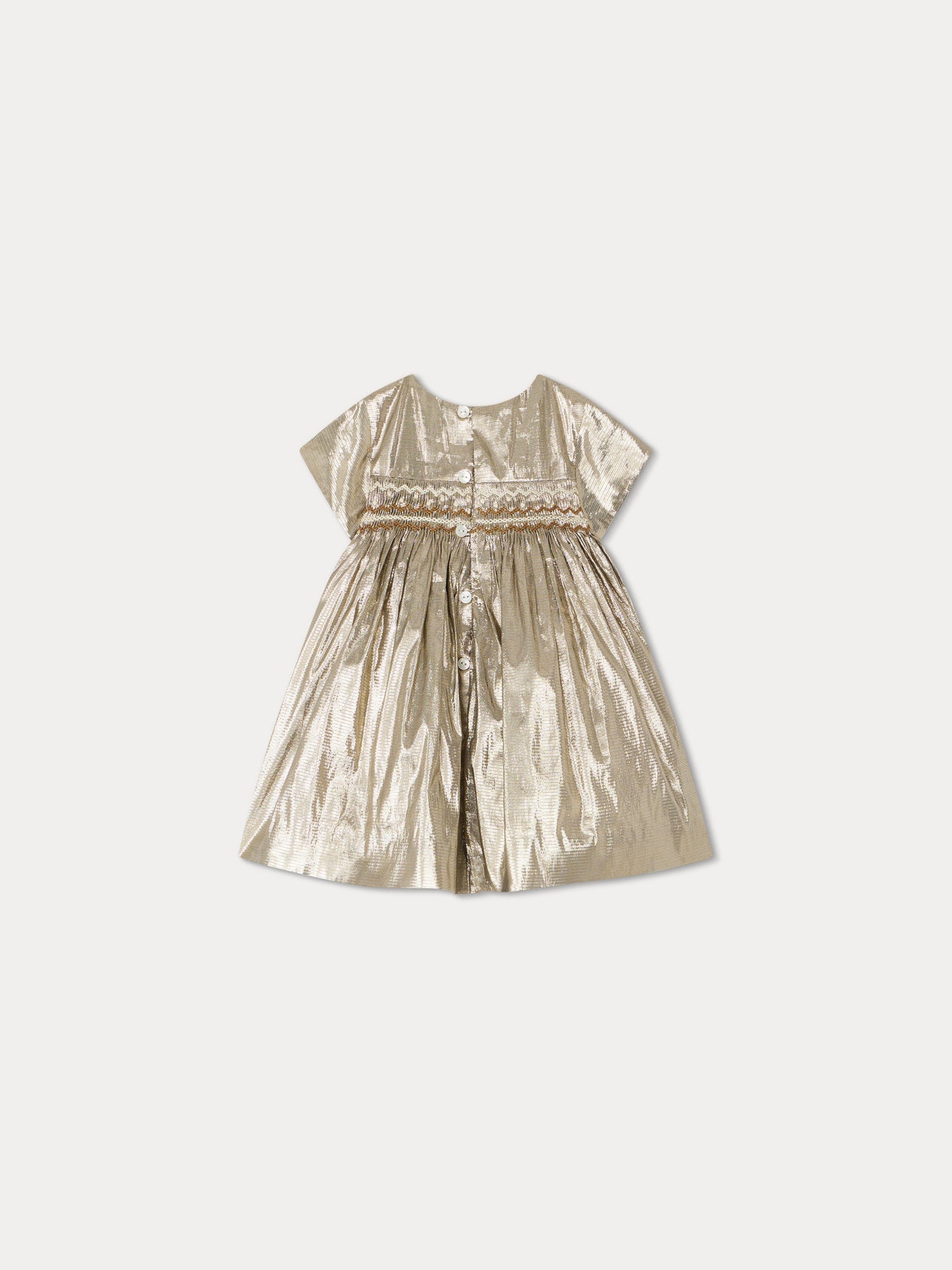 Robe smockée Maruska or